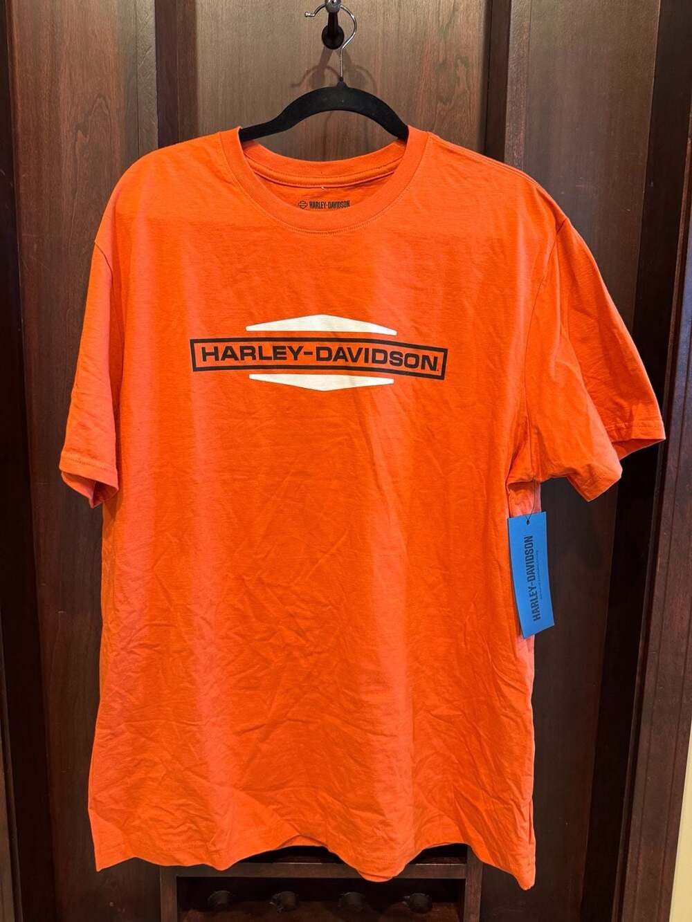 Harley-Davidson Men's Orange Graphic T-Shirt Size XL